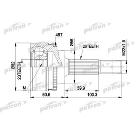 

Шрус наружный Patron PCV1483