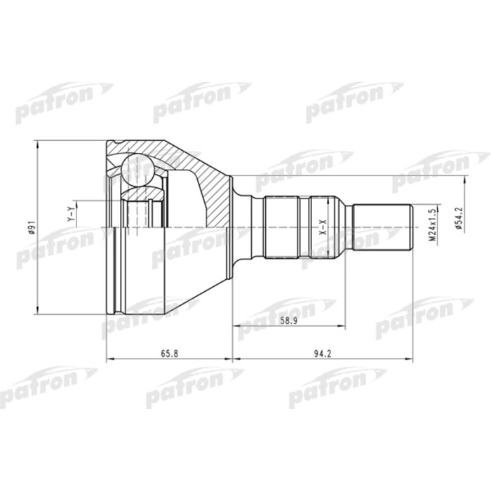 Шрус наружный Patron PCV1506