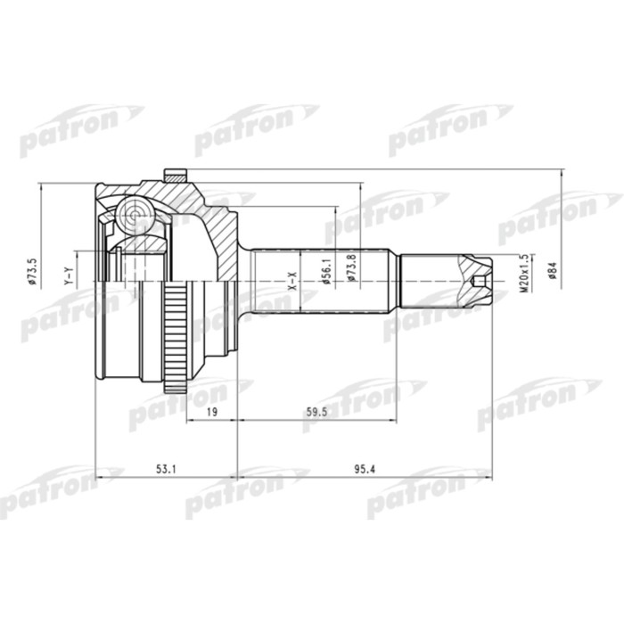 Шрус наружный Patron PCV1527