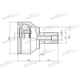 

Шрус наружный Patron PCV1563