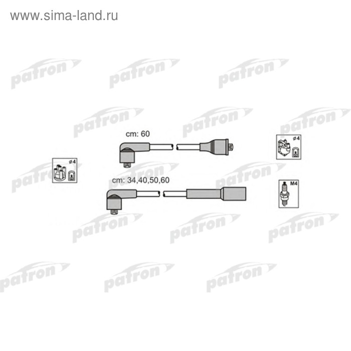 Провода высоковольтные, комплект Patron PSCI1015