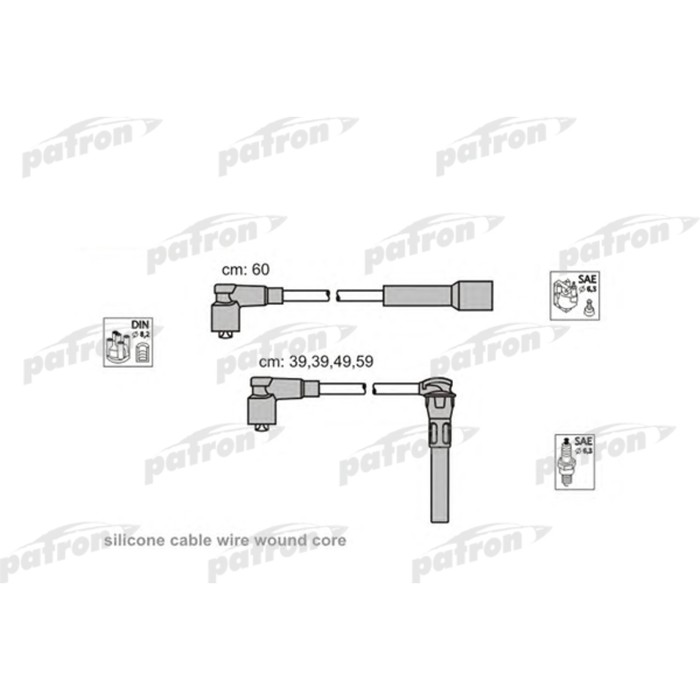 Провода высоковольтные, комплект Patron PSCI2003