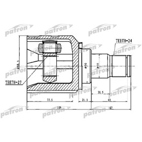 

Шрус внутренний Patron PCV1742