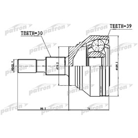 

Шрус наружный Patron PCV1756