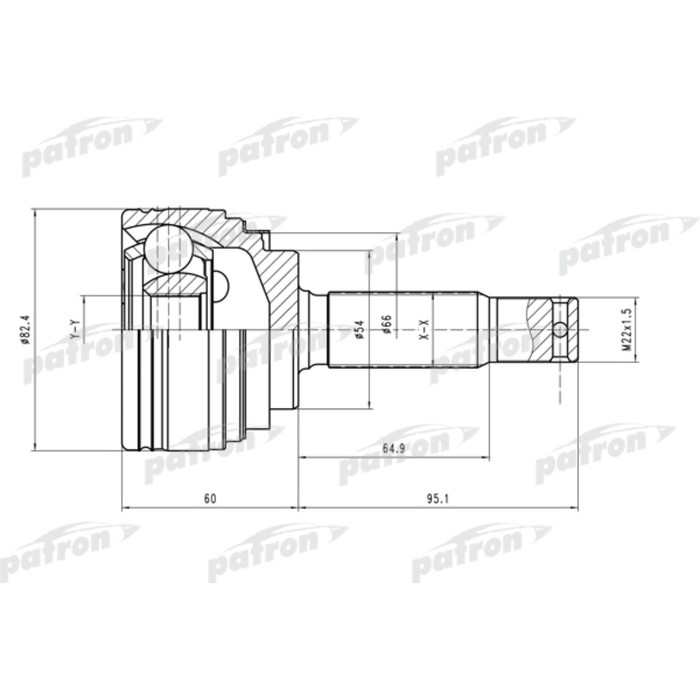Шрус наружный Patron PCV2023