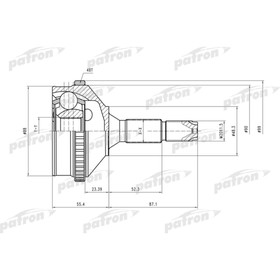 

Шрус наружный Patron PCV2056