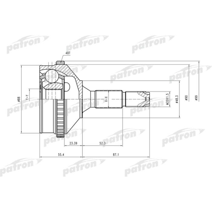Шрус наружный Patron PCV2056