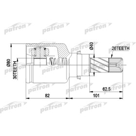 

Шрус внутренний Patron PCV3032