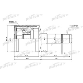 

Шрус внутренний Patron PCV3188