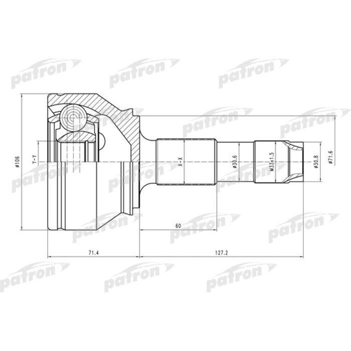 Шрус наружный Patron PCV4598