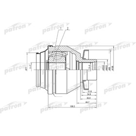 

Шрус внутренний Patron PCV4843