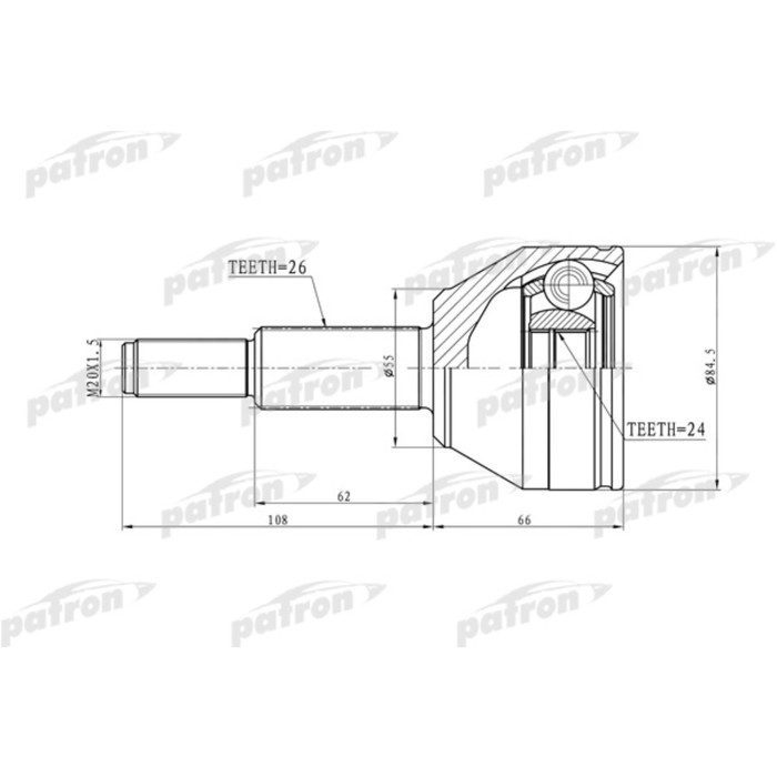 Шрус наружный Patron PCV6777