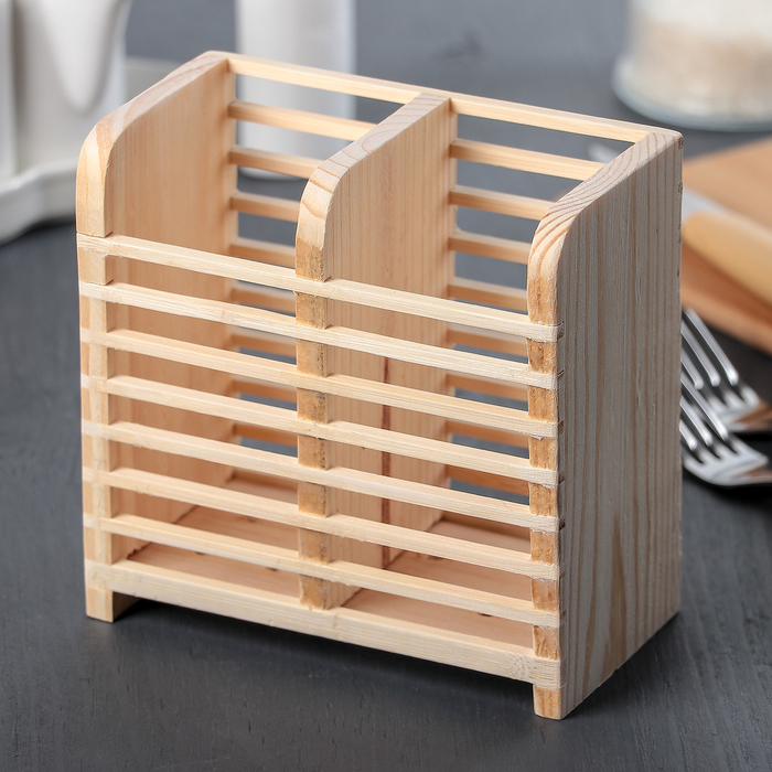 Подставка для столовых приборов "Дуновение леса"