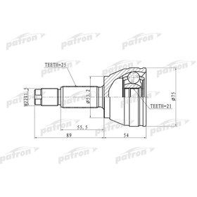 

Шрус наружный Patron PCV9105