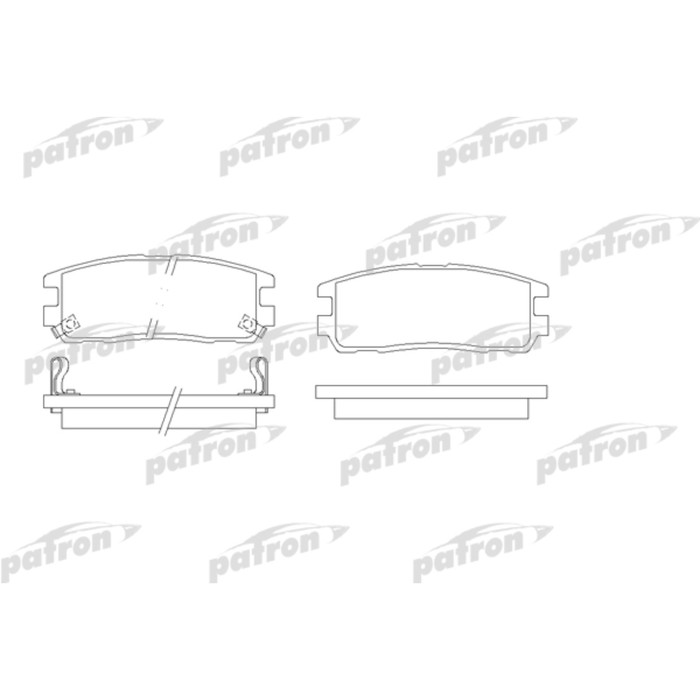 Колодки тормозные Patron PBP1017