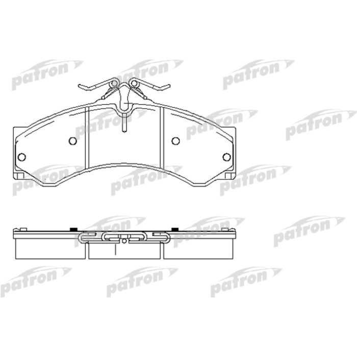 Колодки тормозные Patron PBP1043