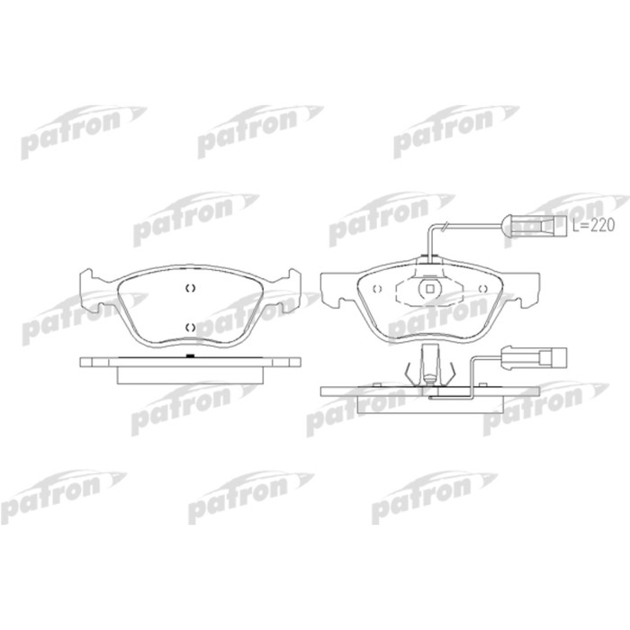Колодки тормозные Patron PBP1052
