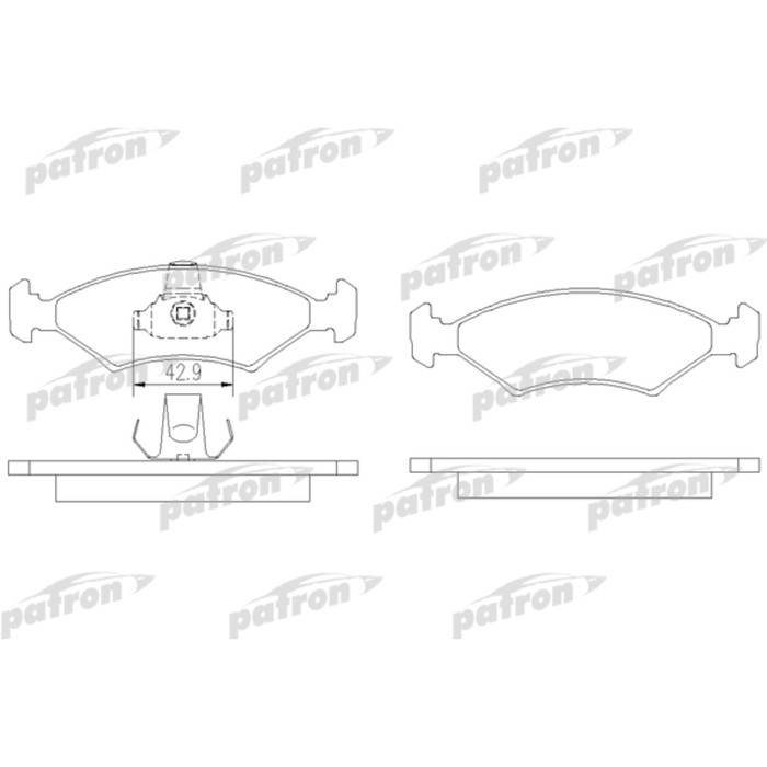 Колодки тормозные Patron PBP1081