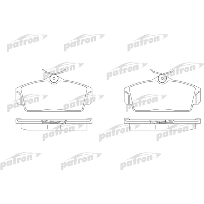 Колодки тормозные Patron PBP1096