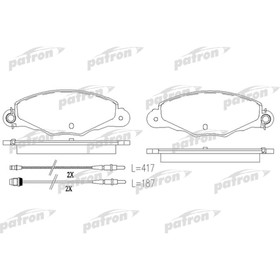 

Колодки тормозные Patron PBP1114