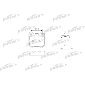 

Колодки тормозные Patron PBP1117