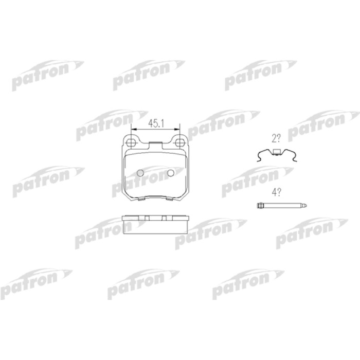 Колодки тормозные Patron PBP1117