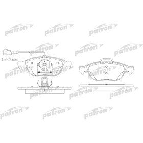 

Колодки тормозные Patron PBP1134