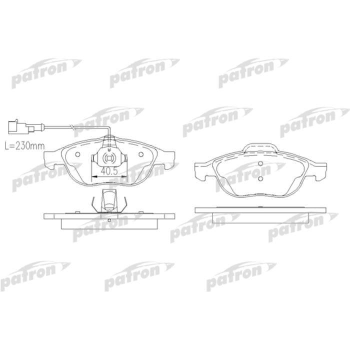 Колодки тормозные Patron PBP1134