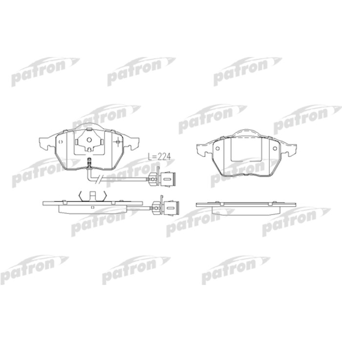 Колодки тормозные Patron PBP1167