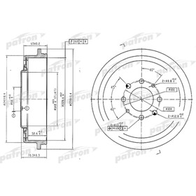 

Барабан тормозной Patron PDR1156