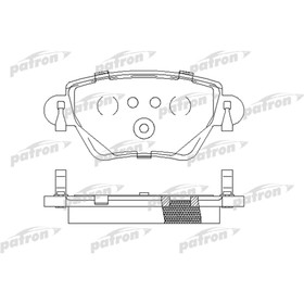 

Колодки тормозные Patron PBP1416