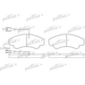 

Колодки тормозные Patron PBP1479
