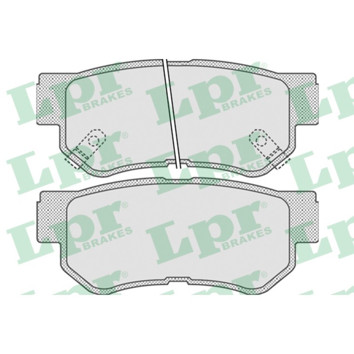 Колодки тормозные дисковые LPR 05P848
