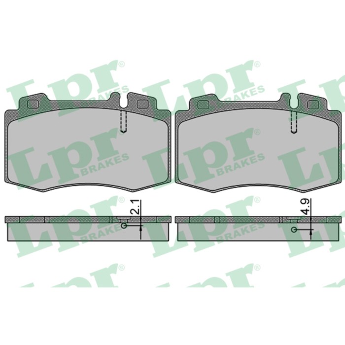 Колодки тормозные дисковые, комплект LPR 05P849