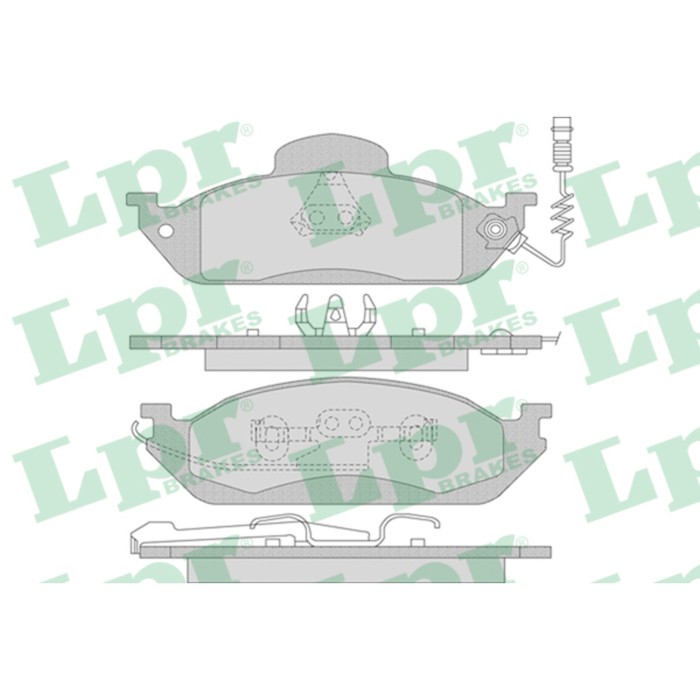 Колодки тормозные дисковые, комплект LPR 05P983