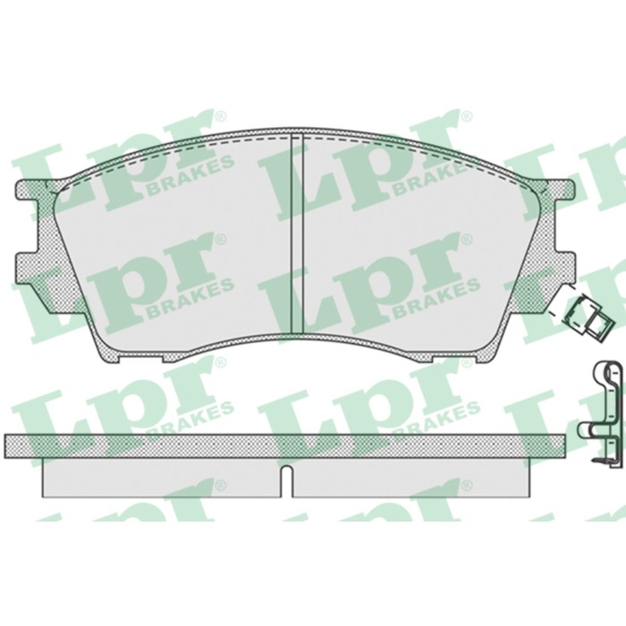 Колодки тормозные дисковые LPR 05P1019