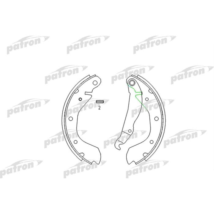 Колодки тормозные Patron PSP198