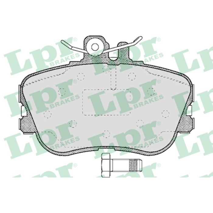 Колодки тормозные дисковые, комплект LPR 05P492