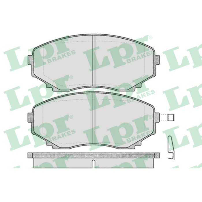 Колодки тормозные дисковые LPR 05P570