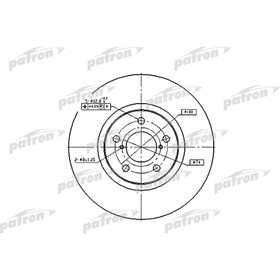

Диск тормозной Patron PBD1437