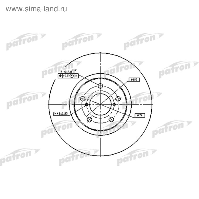 фото Диск тормозной patron pbd1437