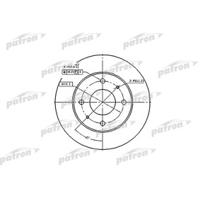 

Диск тормозной Patron PBD1443