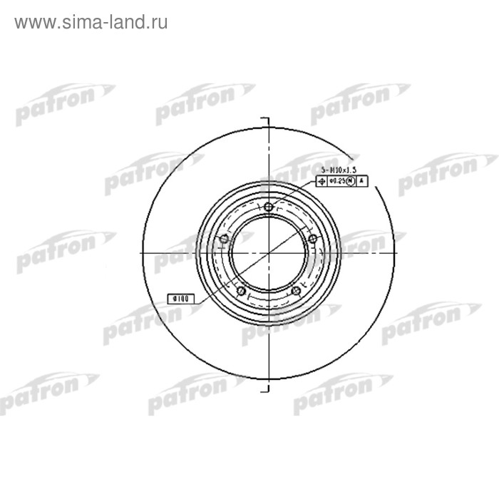 фото Диск тормозной patron pbd1642