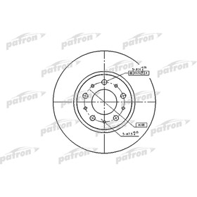 

Диск тормозной Patron PBD1697
