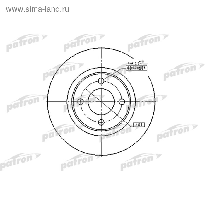 фото Диск тормозной patron pbd2601