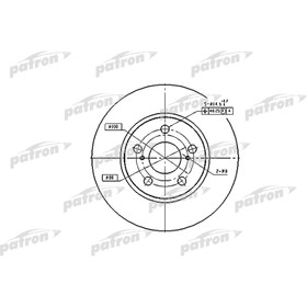 

Диск тормозной Patron PBD2683