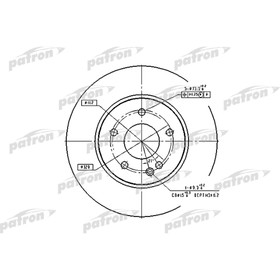 

Диск тормозной Patron PBD2779