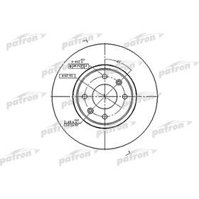 

Диск тормозной Patron PBD2796