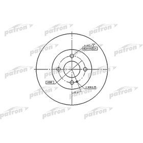 

Диск тормозной Patron PBD3089
