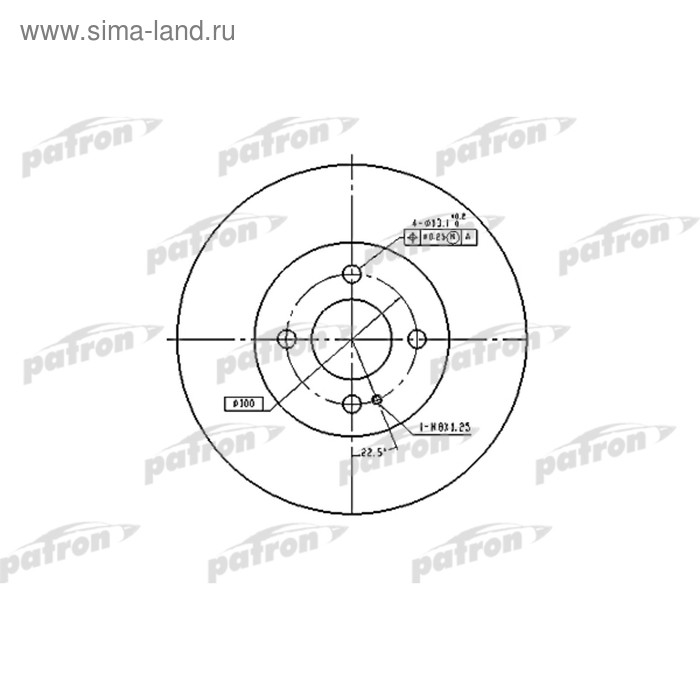 фото Диск тормозной patron pbd3089